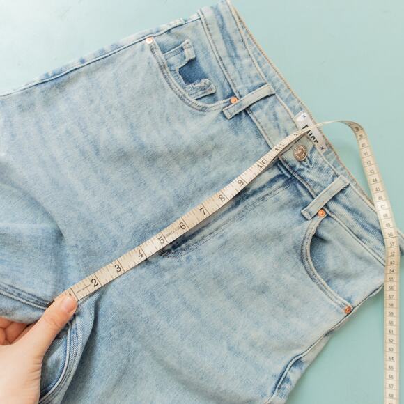 Paige x Anthropologie Cindy High-Rise Straight-Leg Light Wash Jeans Size 28 - Picture 8 of 10